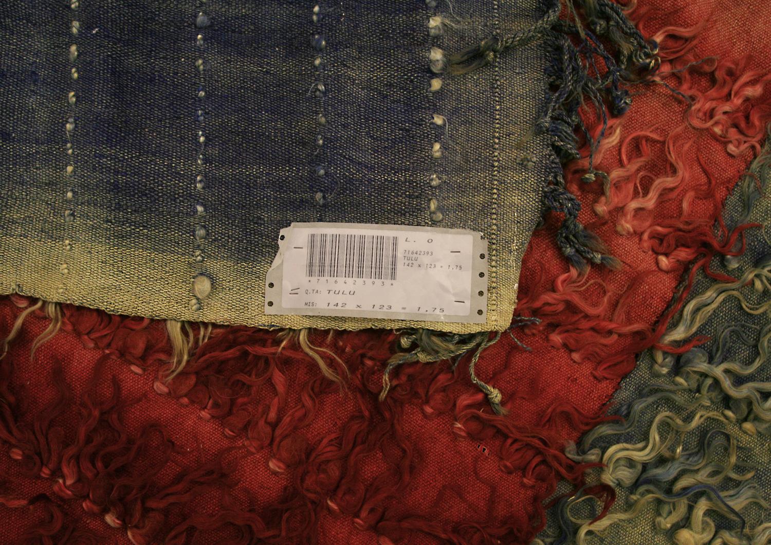 Vintage Flat-Weave Turkish Wool Tulu Rug, 1950-1970 In Good Condition For Sale In Ferrara, IT