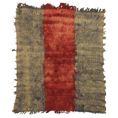 Tapis Tulu turc vintage en laine à tissage plat, 1950-1970