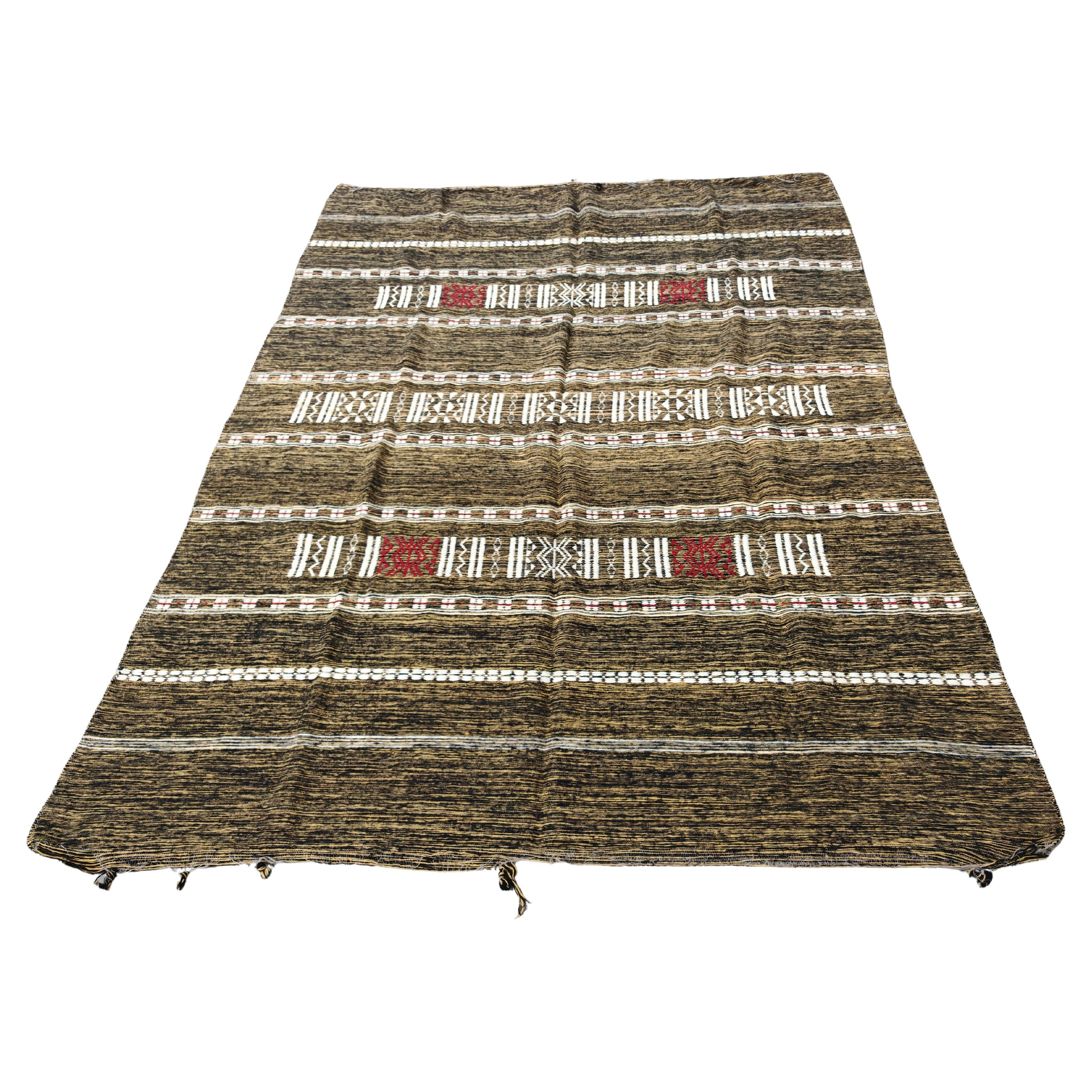 Vintage flat woven Kilim in 100% wool, Afghanistan 1960s