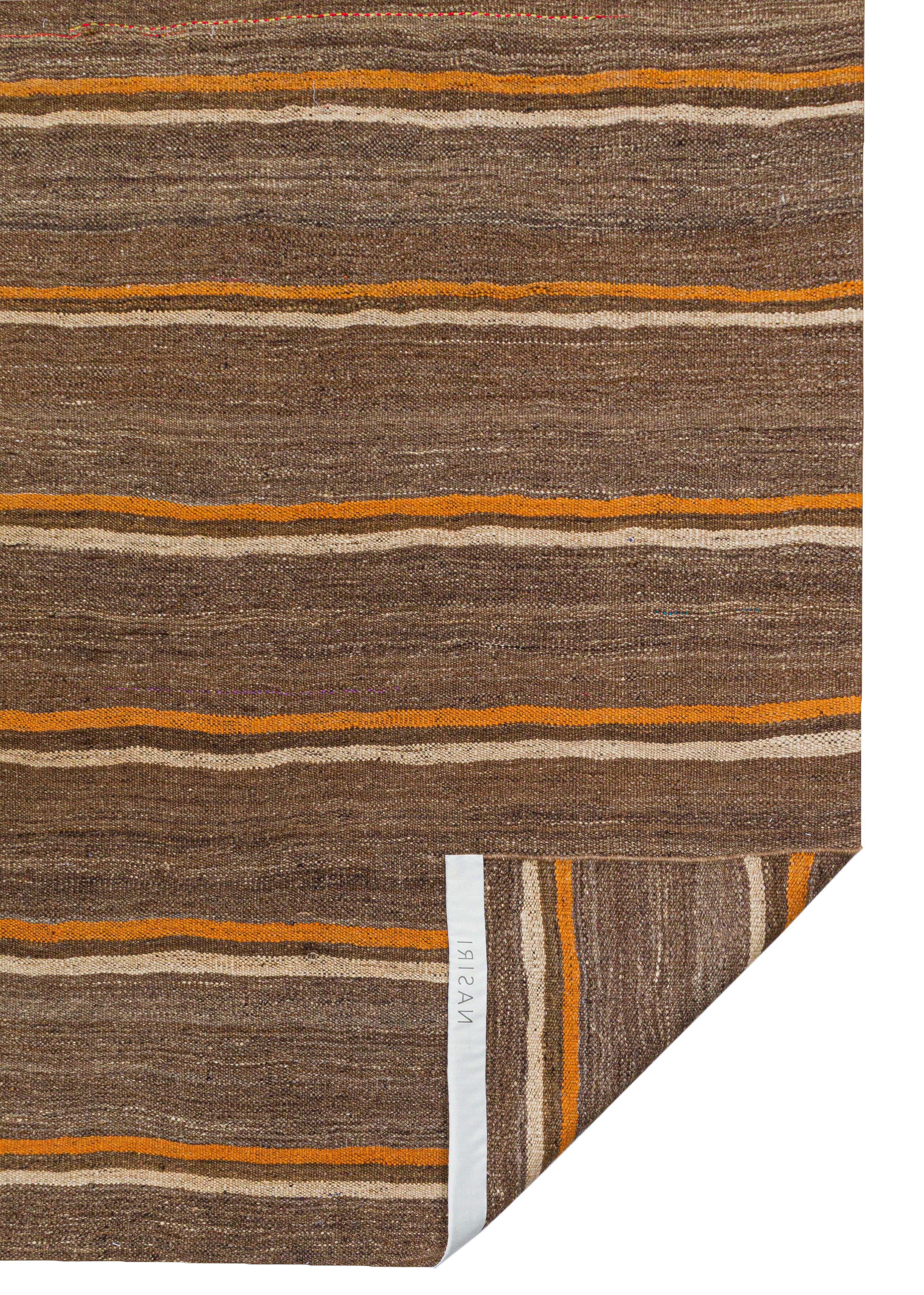 Vintage Flatweave Runner – Timeless Minimalist Craftsmanship For Sale 3