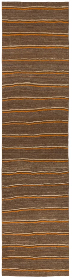 Vintage Flatweave Runner - Artesanía minimalista atemporal
