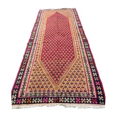 Vintage Flatweave Turkish Runner, Circa 1940