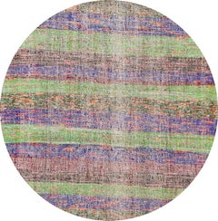 Vintage Flat-Weave Wool Runner