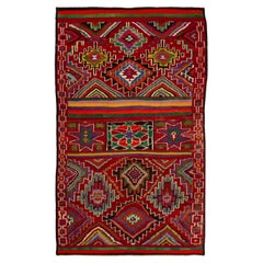 abc carpet Vintage Flatweave Wool Turkish Kilim - 6'7" x 11'6"
