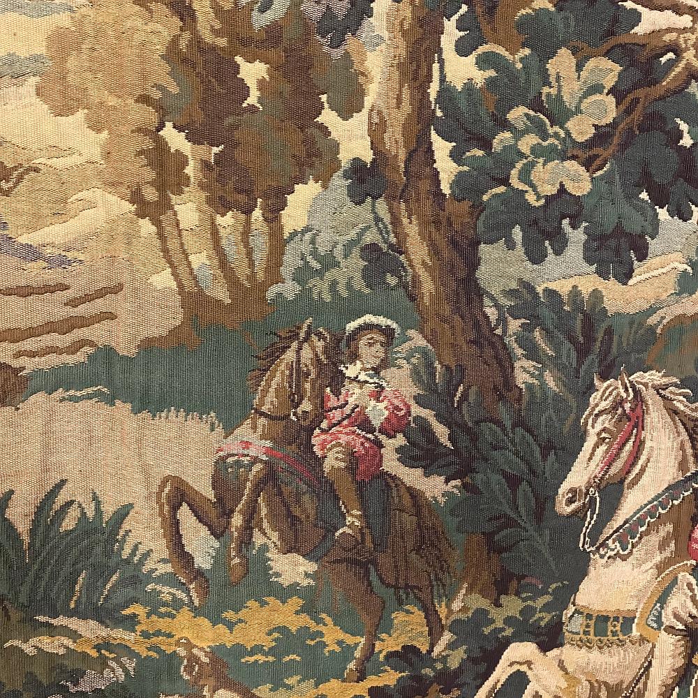 Vintage Flemish Wandteppich von Jagd-Szene 2
