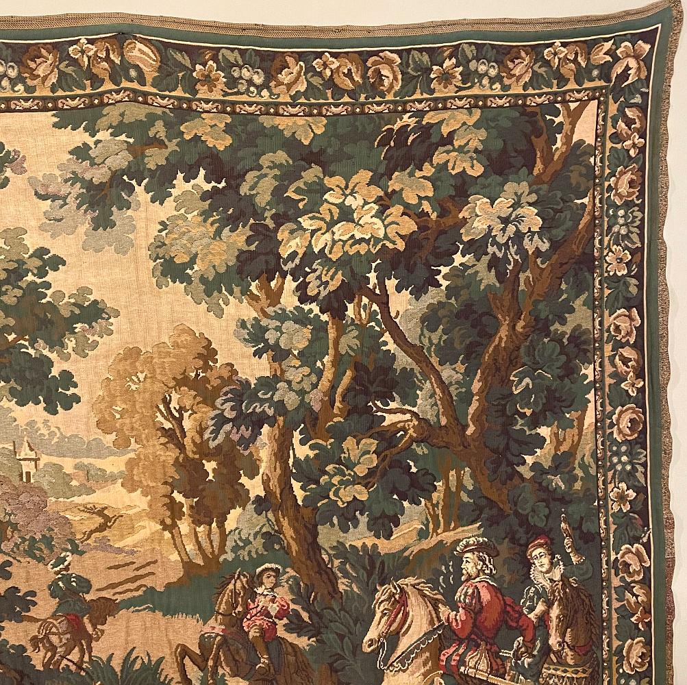 Vintage Flemish Wandteppich von Jagd-Szene (20. Jahrhundert)