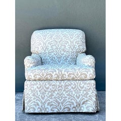 Vintage Fleur De Lys Lounge Chair