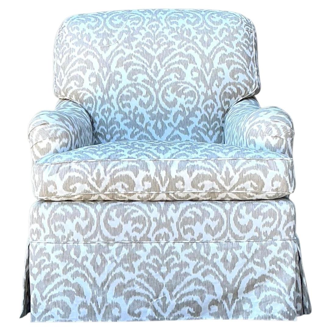 Vintage Fleur De Lys Lounge Stuhl