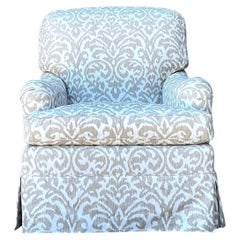 Vintage Fleur De Lys Lounge Chair