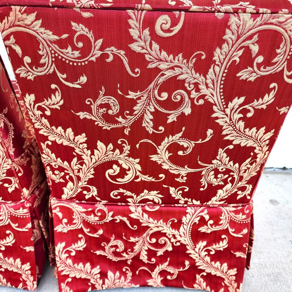 Coppia di sedie a pantofola Fleur De Lys d'epoca in vendita 9