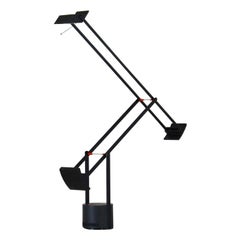 Vintage Flexible Black Table Lamp "Tizio" by Richard Sapper for Artemide, 1970s