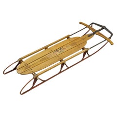Flexible Flyer Airline Racer No 60 slitta in legno Planet Jr USA vintage