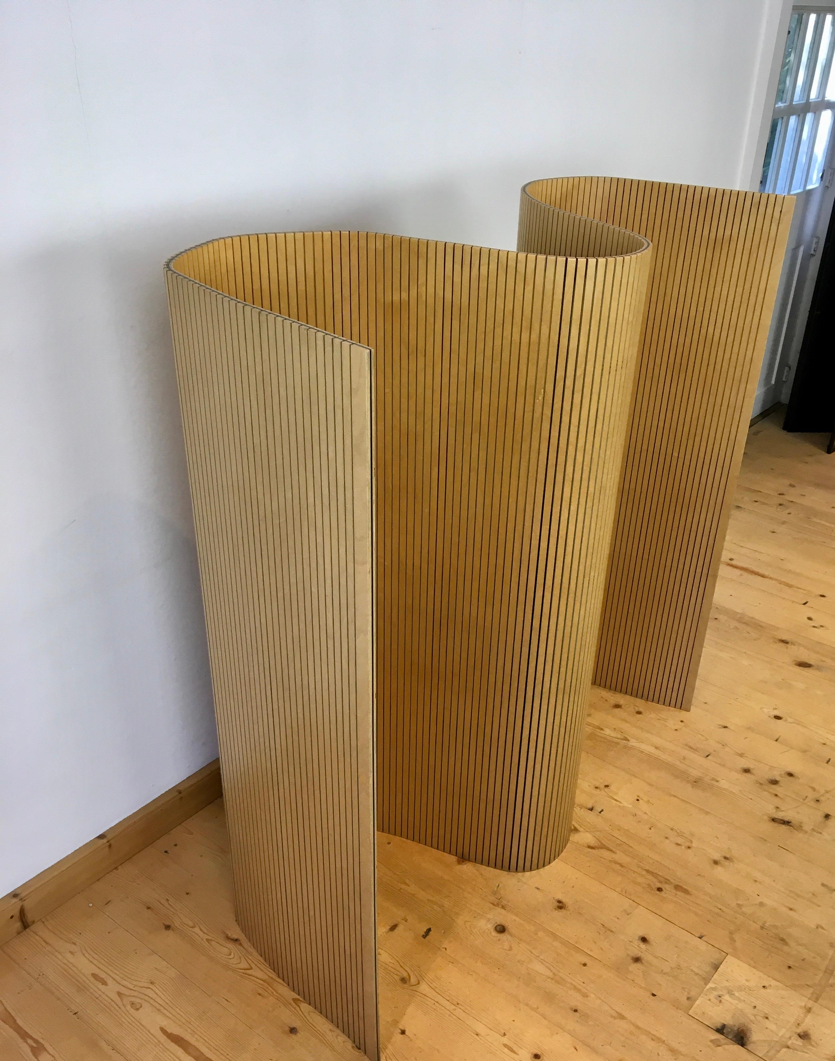 Flexibler Raumteiler aus Holz im Vintage-Stil, Raumteiler, Finnland (Moderne) im Angebot