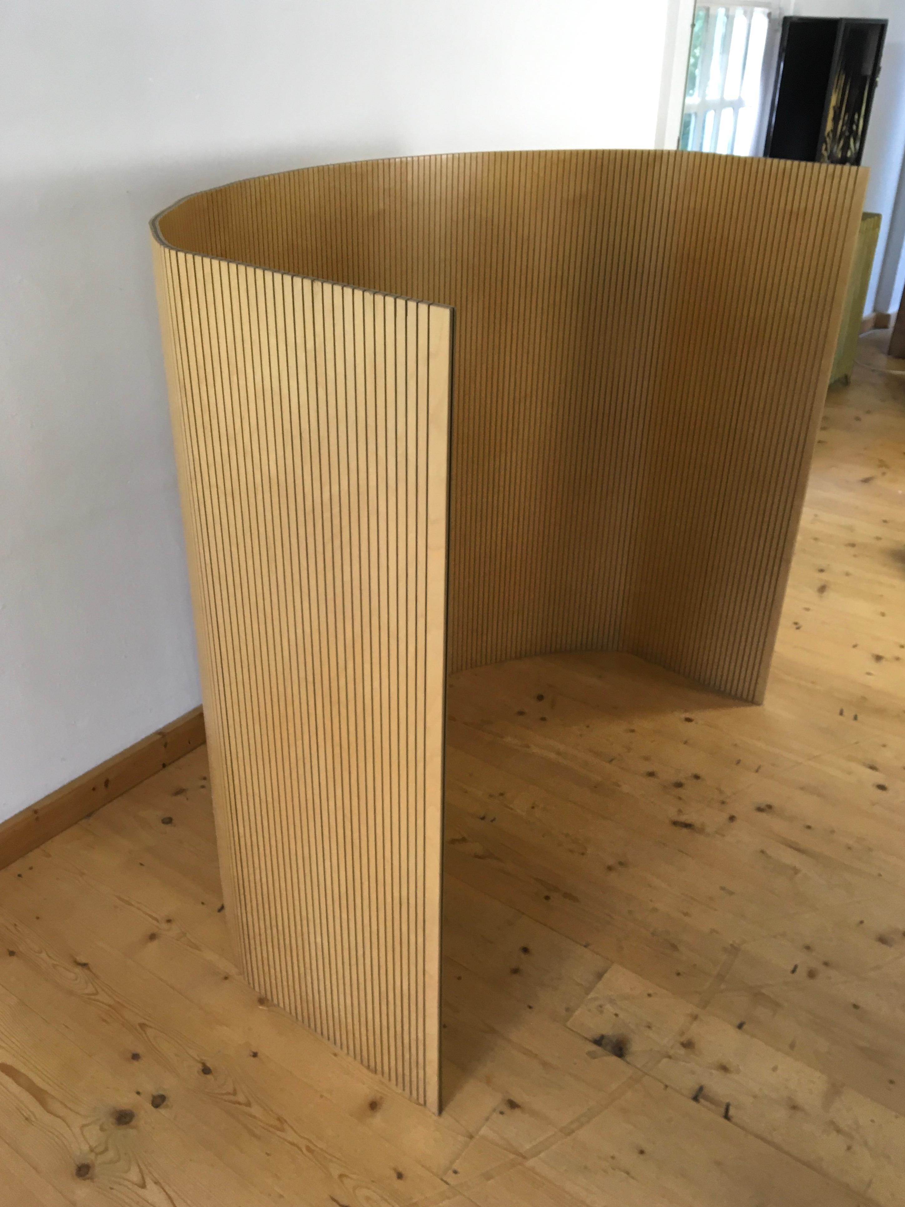 Vintage Flexible Wooden Room Divider, Screen, Finland In Good Condition In Antwerp, BE