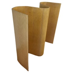 Separador de ambientes de madera flexible vintage, biombo, Finlandia