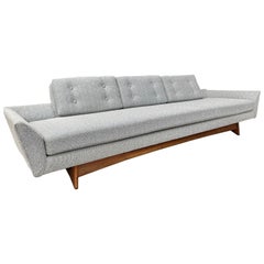 Vintage Flexsteel Modernist Gondola Sofa Attribué à Adrian Pearsall