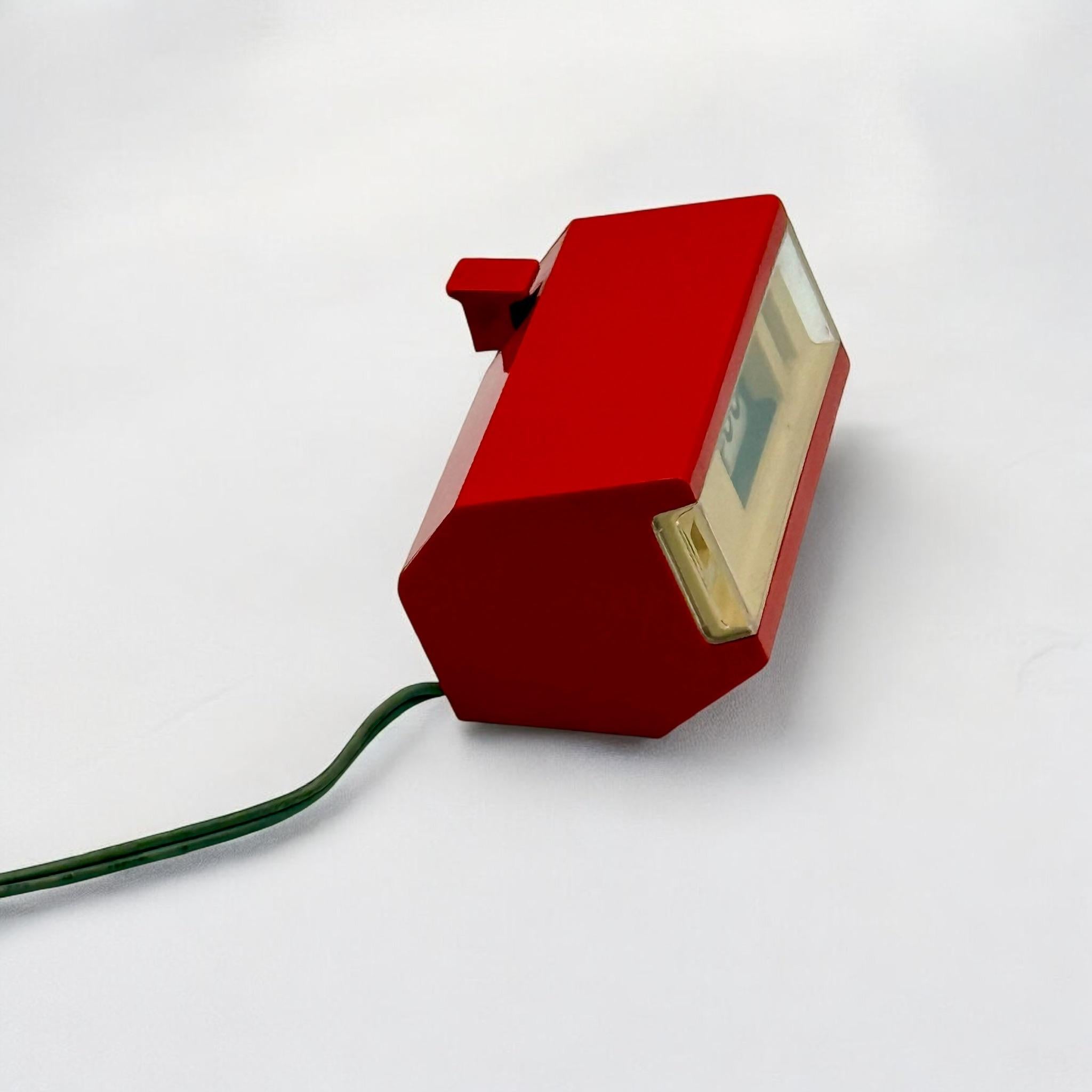 Metallo Vintage Flip Alarm Clock con luce notturna COPAL 227 Made in Japan, 1960-70s in vendita