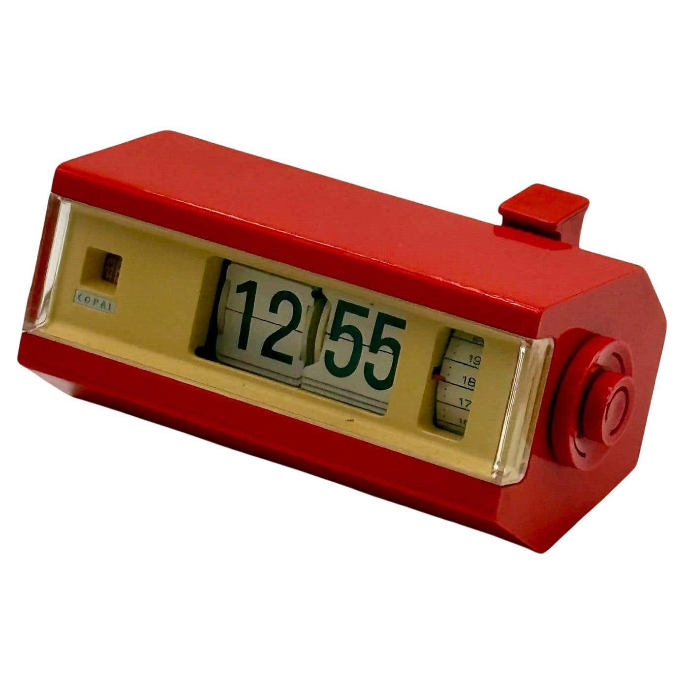 Vintage Flip Alarm Clock with Nightlight COPAL 227 Made in Japan, 1960 ...