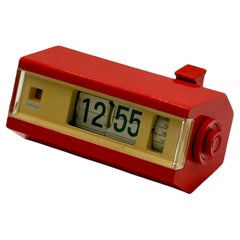 Vintage Flip Alarm Clock with Nightlight COPAL 227 Made in Japan, 1960-70s
