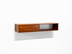 Vintage Floating Console in Teak by Kai Kristiansen for Axel Kjersgaard