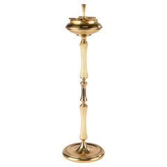 Vintage Floor Ashtray Stand - Hollywood Regency Style - Bass and Onyx
