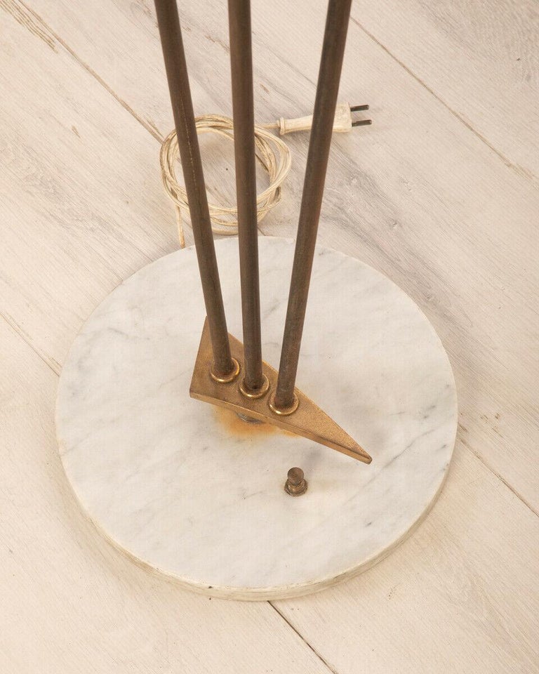 Vintage Floor Lamp 1950s Marble and Glass Design Stilnovo For Sale at ...