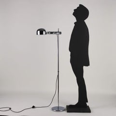 Vintage Floor Lamp 60s-70s Chromed Metal Lighting