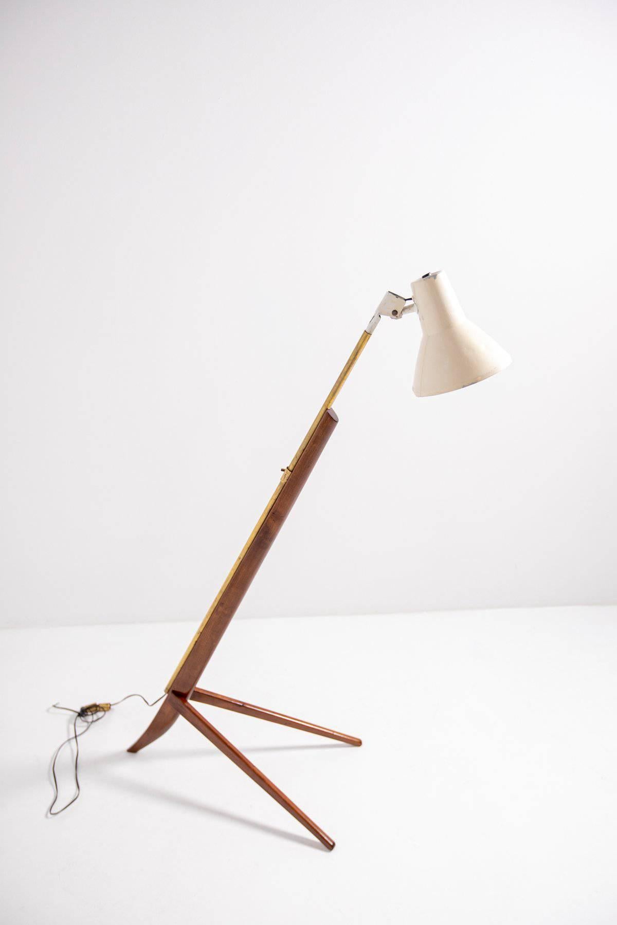 Italian Vintage Floor Lamp Attributed to Franco Albini, 1950s For Sale