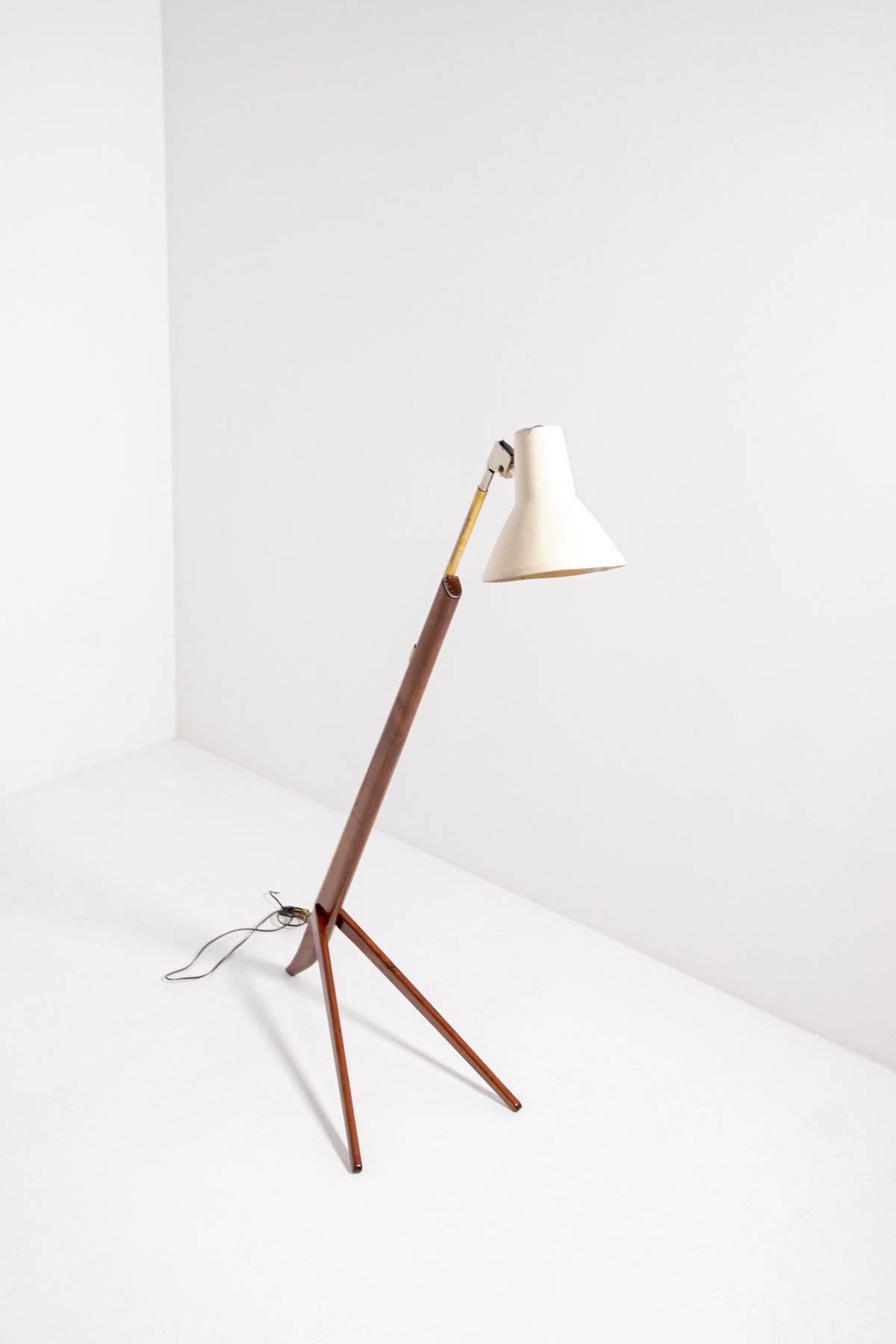 Mid-20th Century Vintage Floor Lamp Attributed to Franco Albini, 1950s For Sale