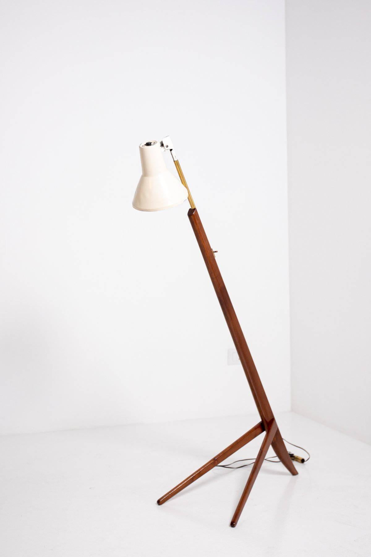 Vintage Floor Lamp Attributed to Franco Albini, 1950s For Sale 2