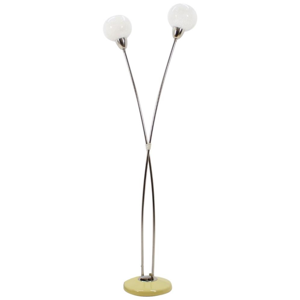 Vintage Floor Lamp by Kamenický Šenov, Czechoslovakia, 1950s For Sale