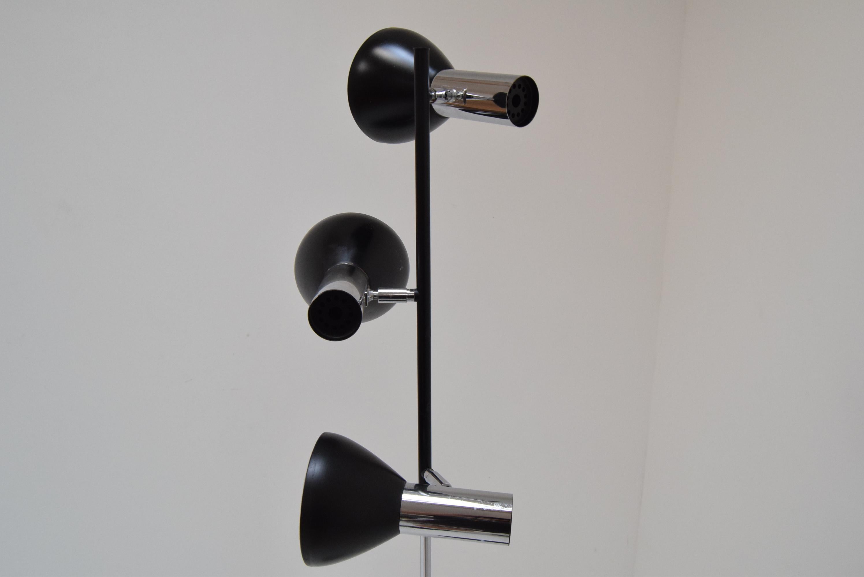 Czech Vintage Floor Lamp by Koch & Lowy for OMI, 1970's For Sale