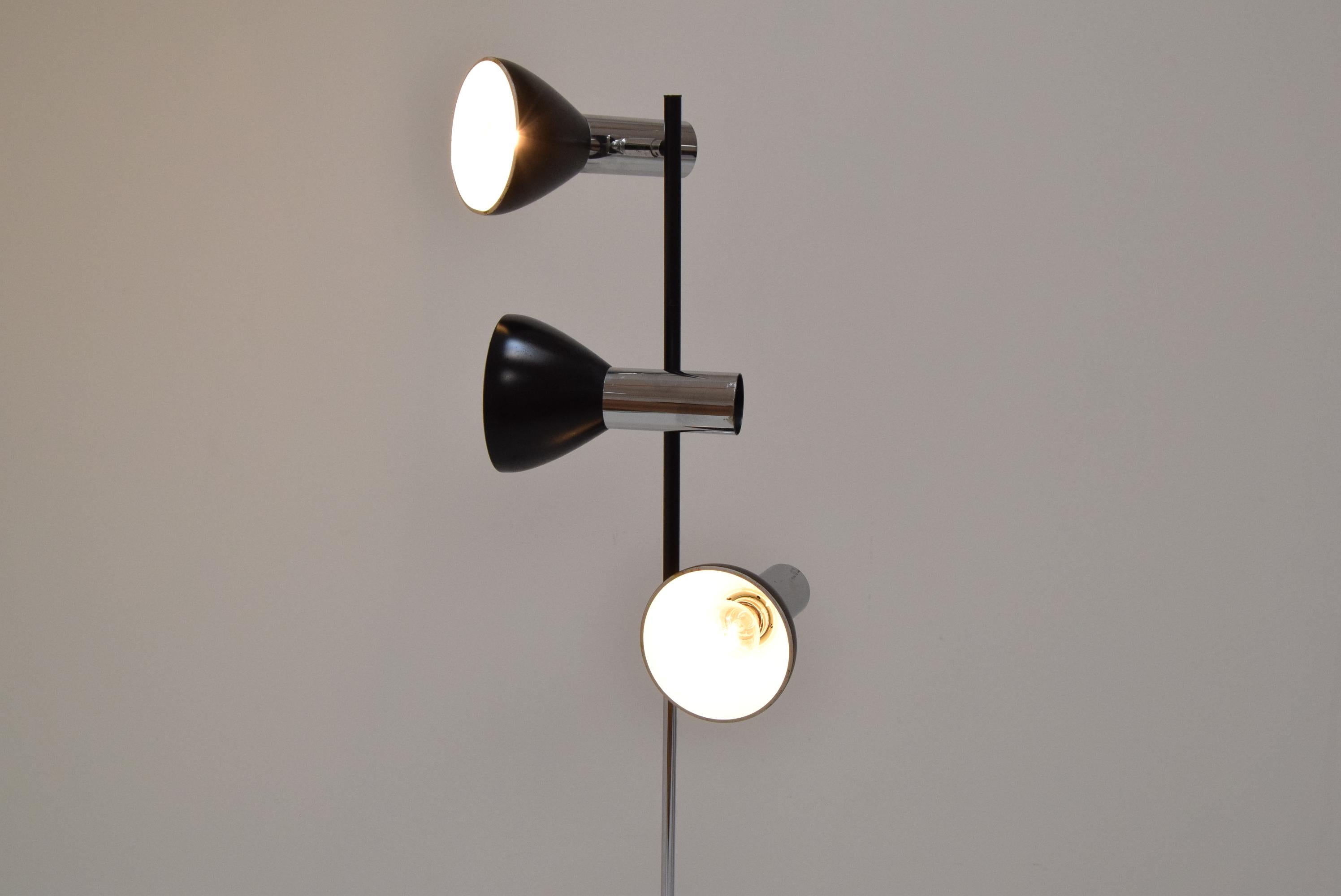 Vintage Floor Lamp by Koch & Lowy for OMI, 1970's In Fair Condition For Sale In Praha, CZ