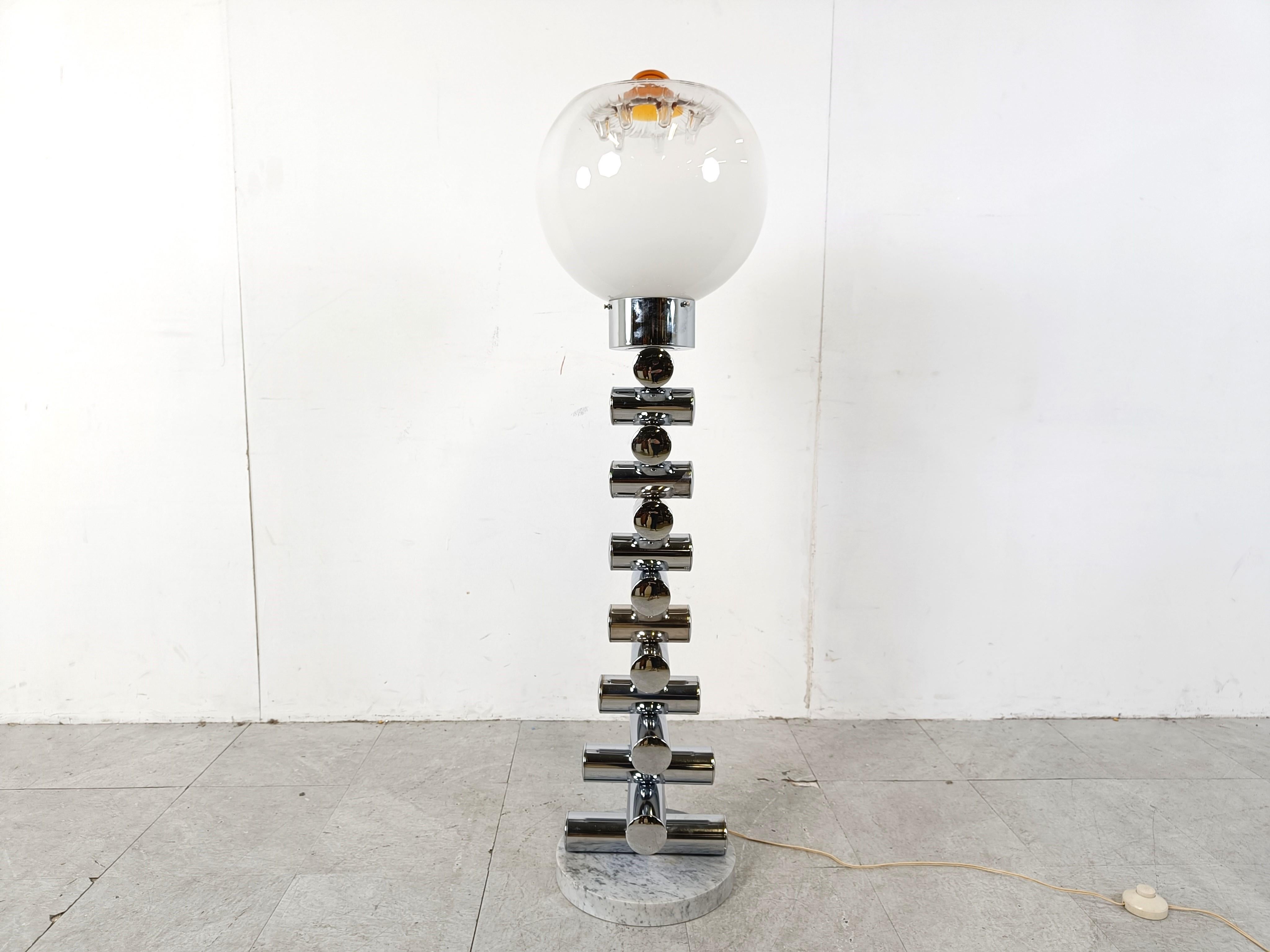 Stehlampe im Vintage-Stil von Mazzega, 1960 im Zustand „Gut“ im Angebot in Leuven, Vlaams Gewest