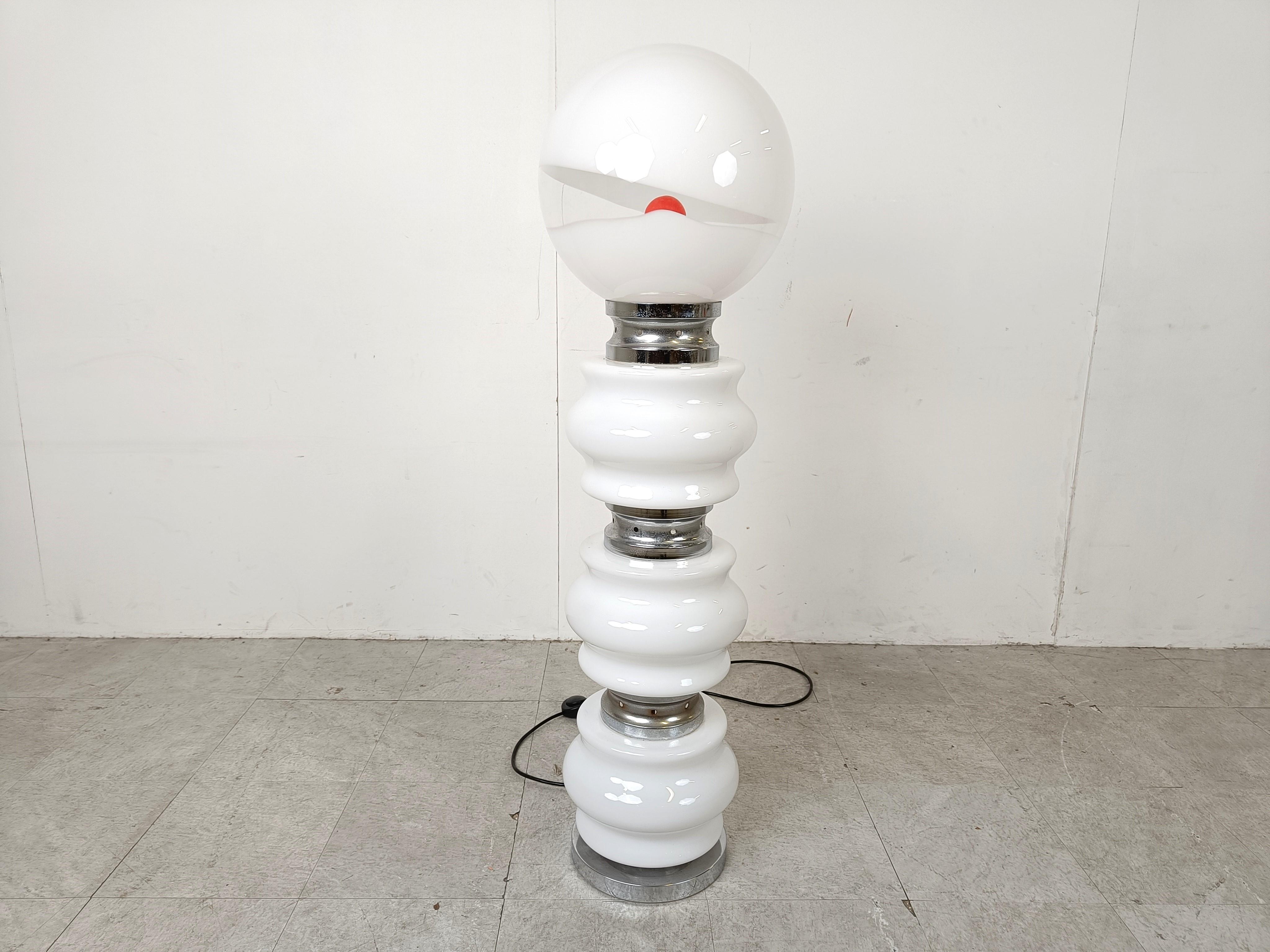 Mid-20th Century Vintage floor lamp by Mazzega, 1960s For Sale