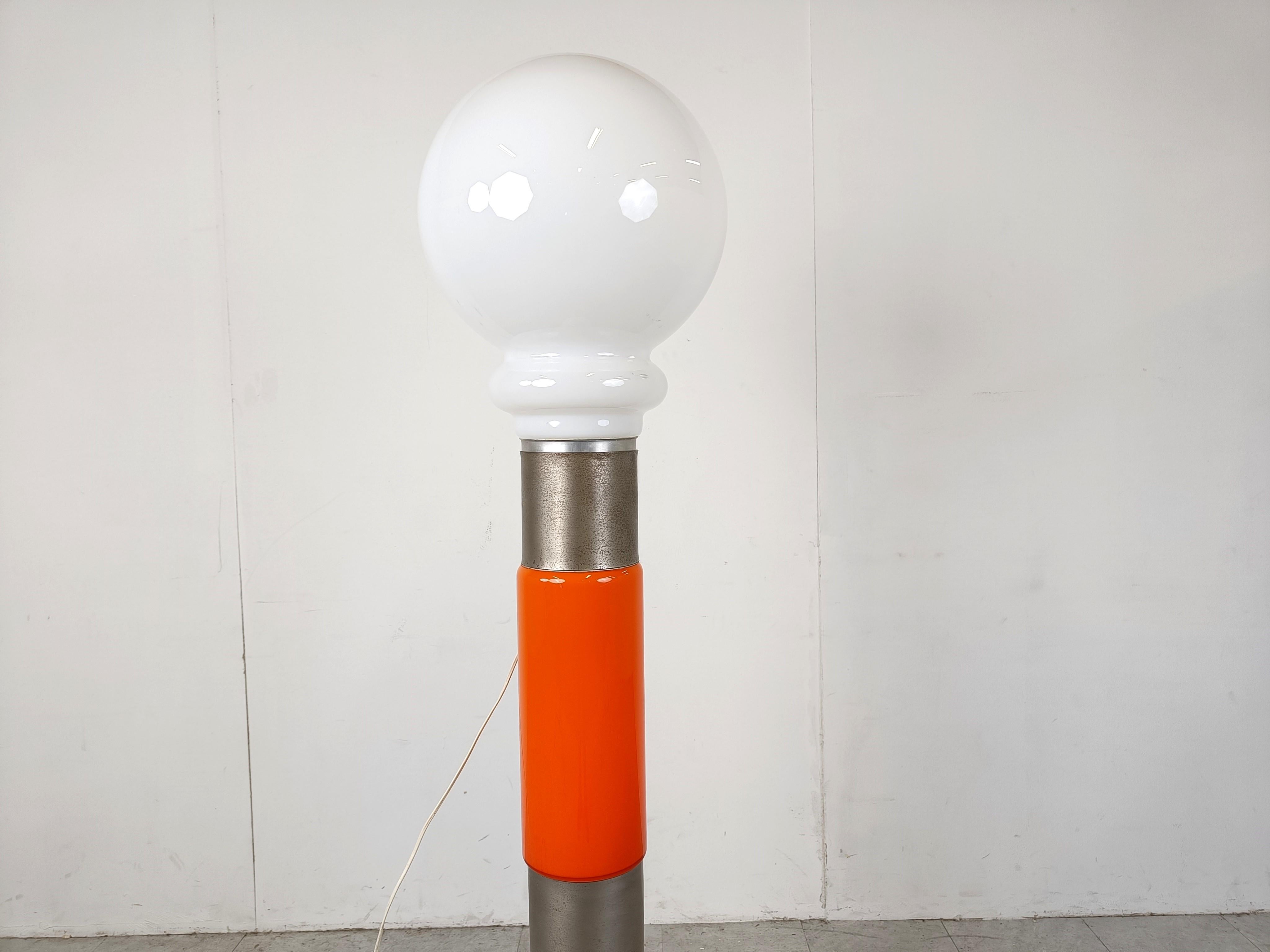 Murano Glass Vintage floor lamp by Mazzega, 1960s For Sale