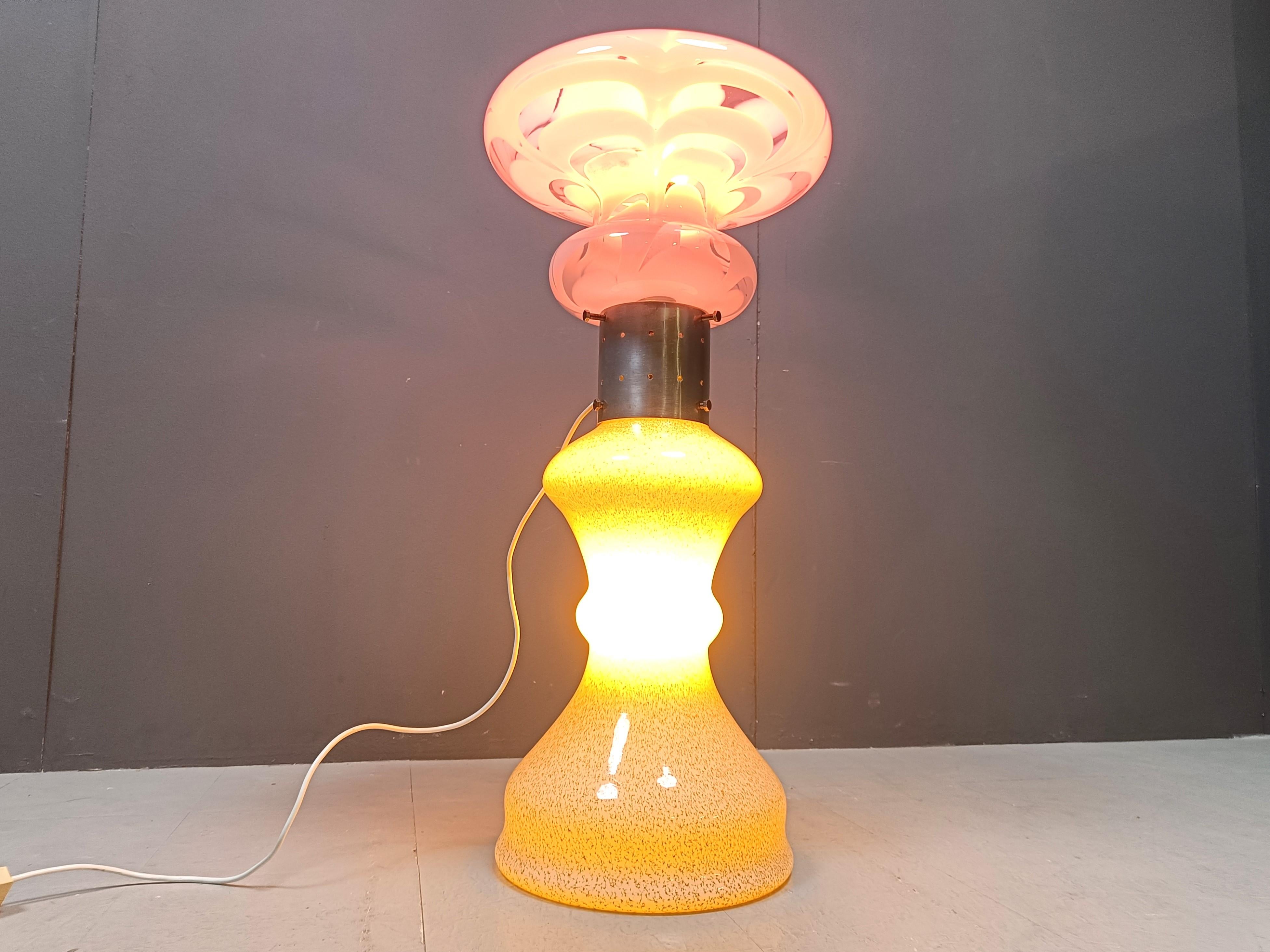 Lámpara de pie vintage de Mazzega, años 1960 Cristal de Murano en venta