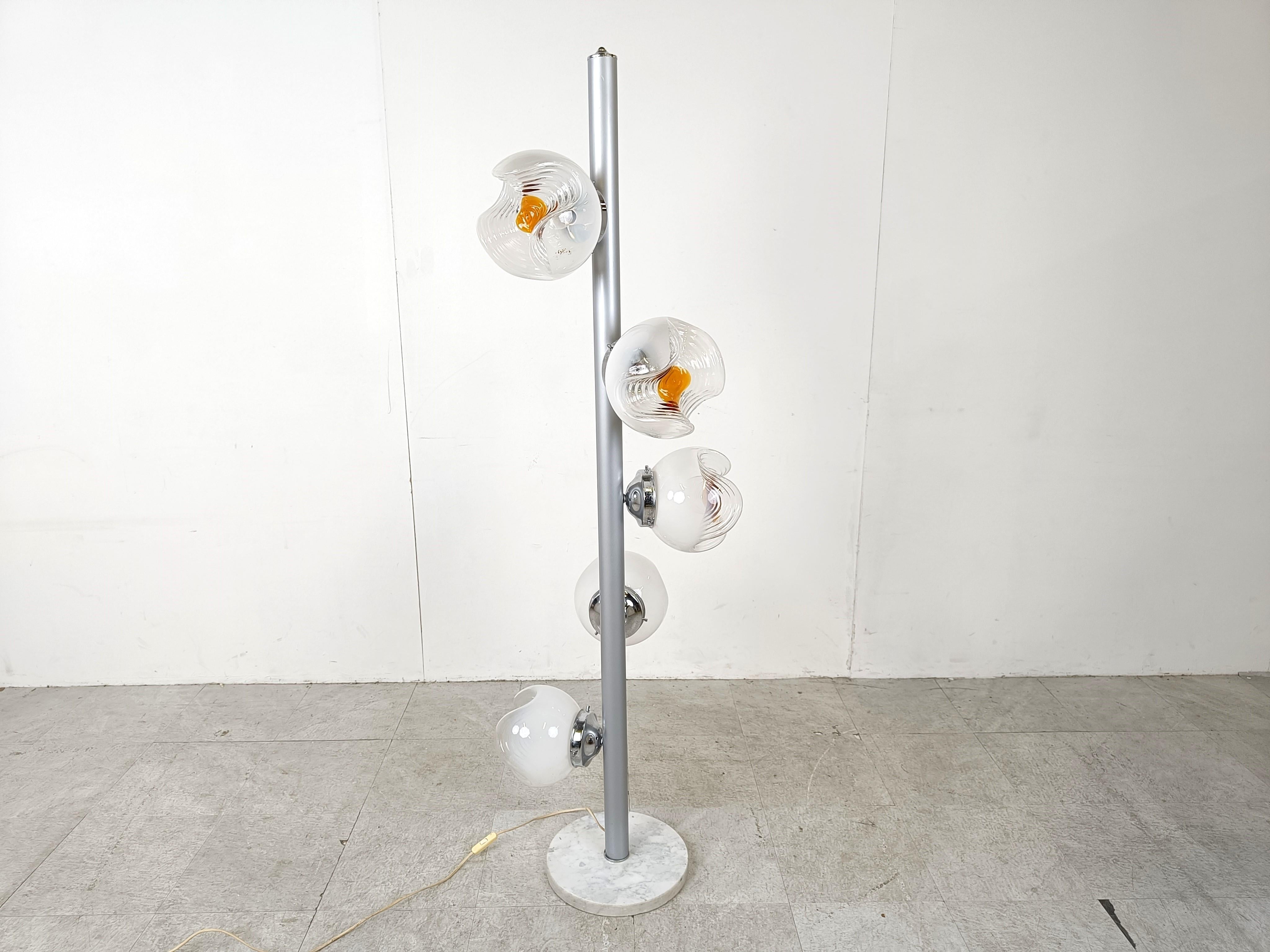 Space Age Vintage floor lamp by Mazzega, 1970s