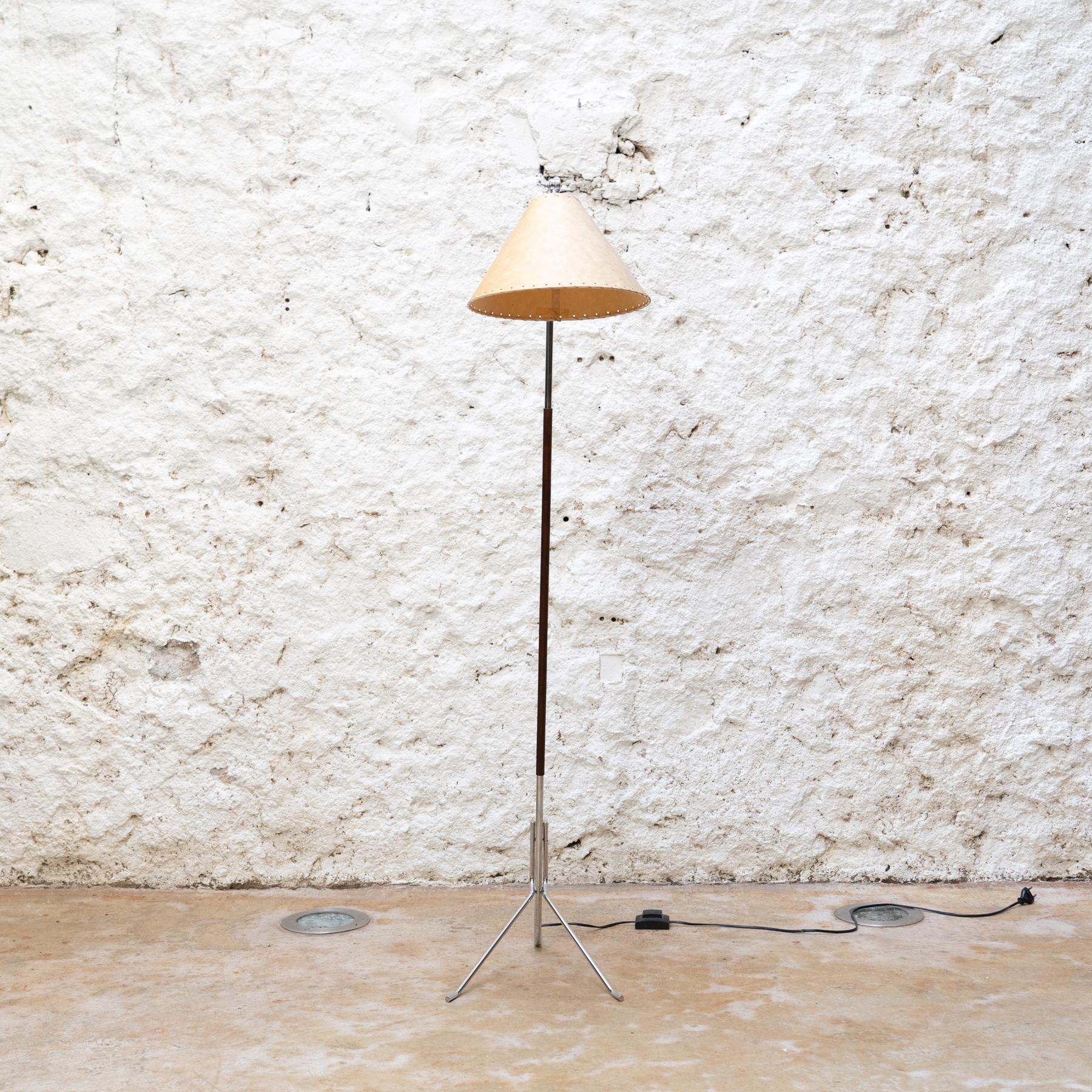 Mid-Century Modern Vintage Floor Lamp by Pete Sans, Taller Uno, Barcelona, 1990s