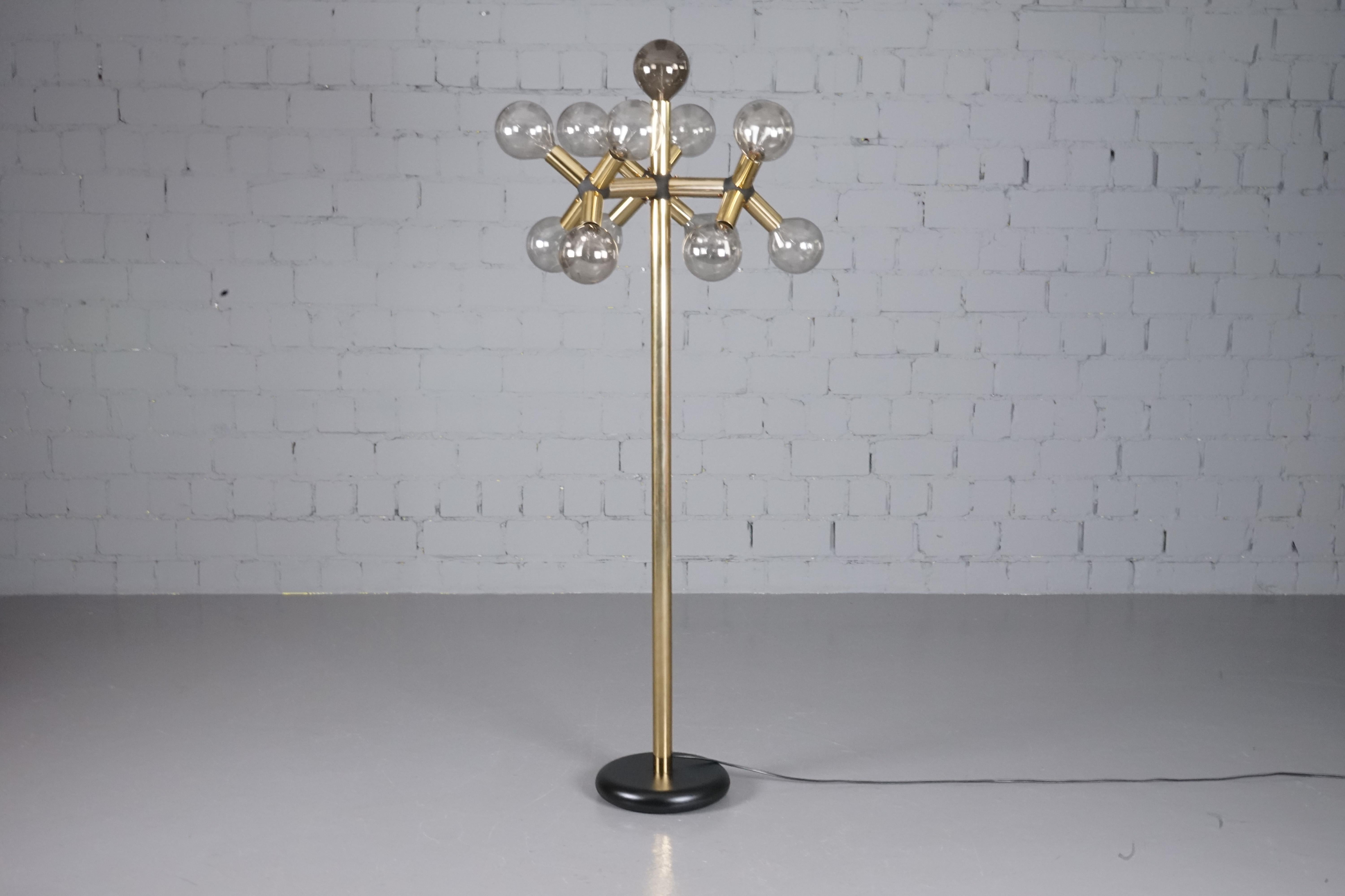 Mid-Century Modern Vintage Floor Lamp by Robert and Trix Haussmann for Swiss Lamp International  For Sale