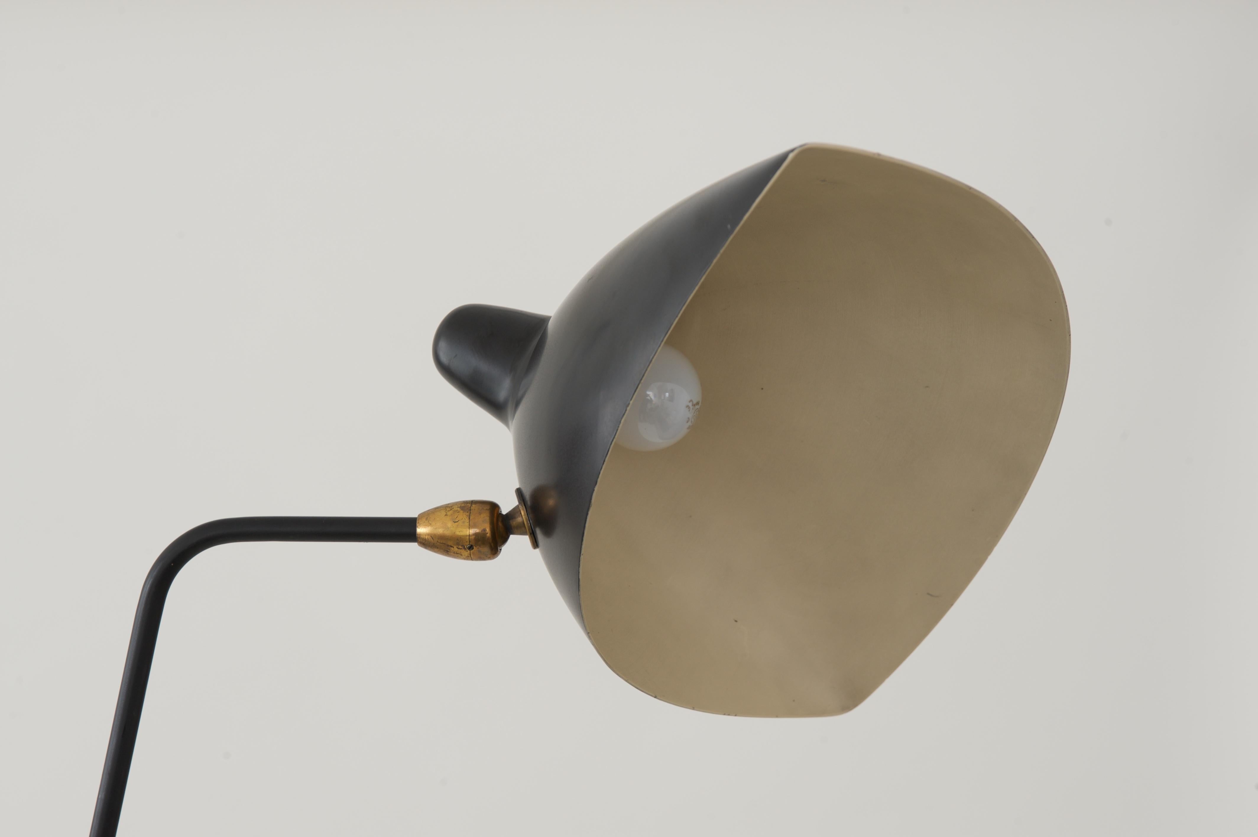 Mid-20th Century Vintage Floor Lamp by Serge Mouille, France, 1950s For Sale