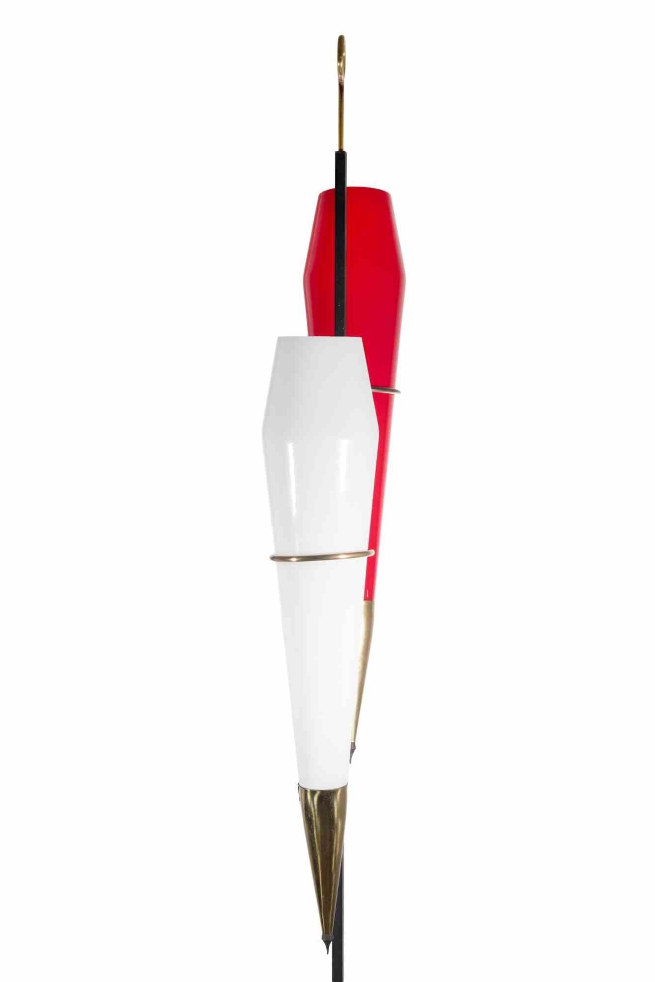 Vintage-Stehlampe, Stilnovo zugeschrieben, Italien, 1970er Jahre (Messing) im Angebot