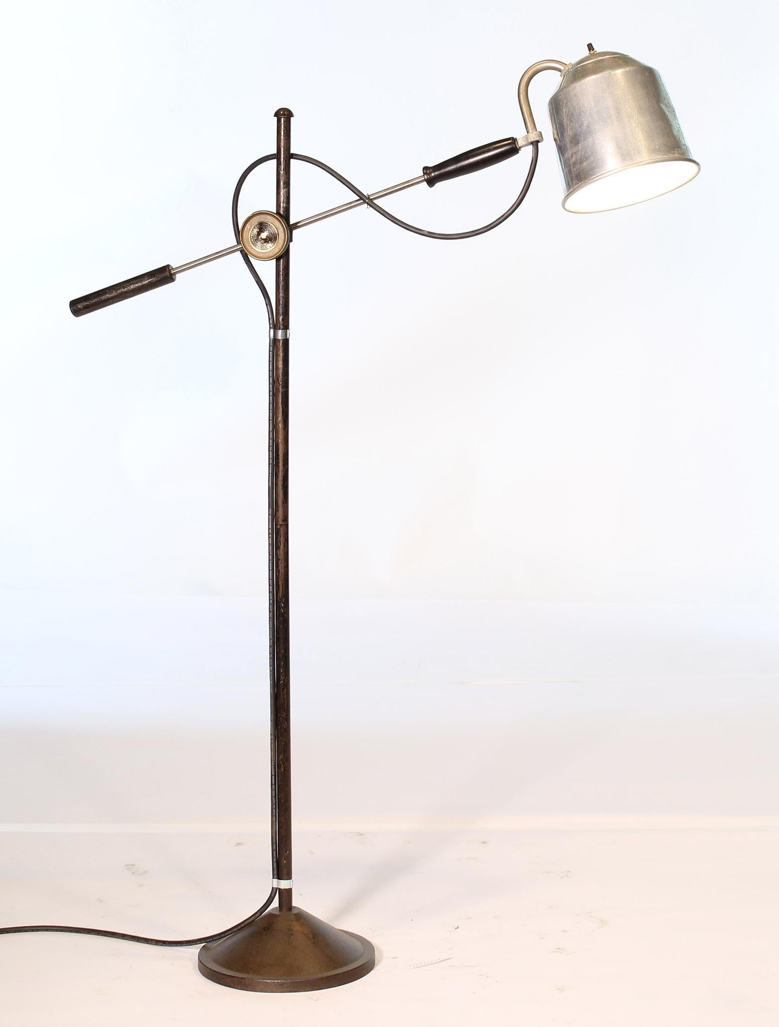 vintage adjustable floor lamp