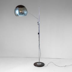 Vintage Floor Lamp, Chromed and Metal Structure, Italy 1960s