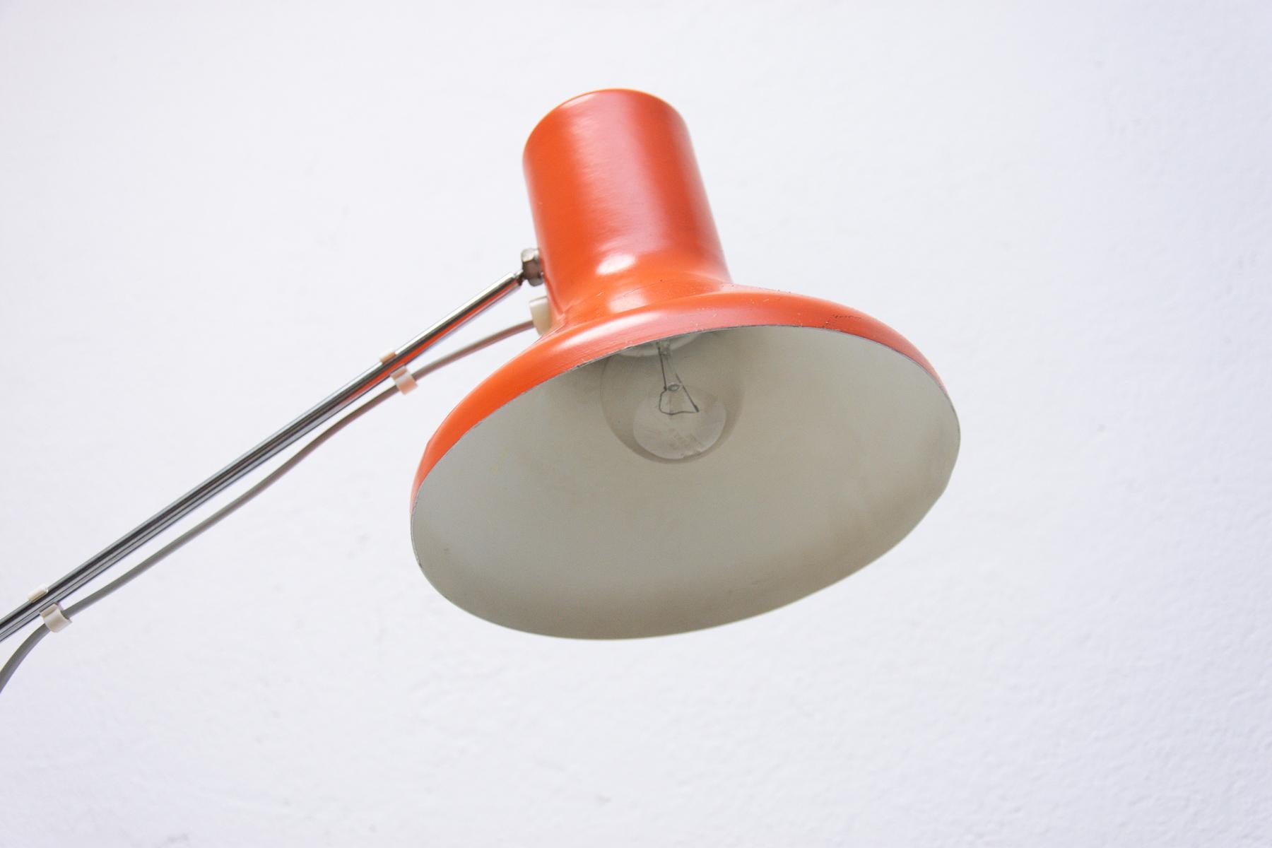 Plated Vintage Floor Lamp Designed by Josef Hůrka, 1960´s, Czechoslovakia