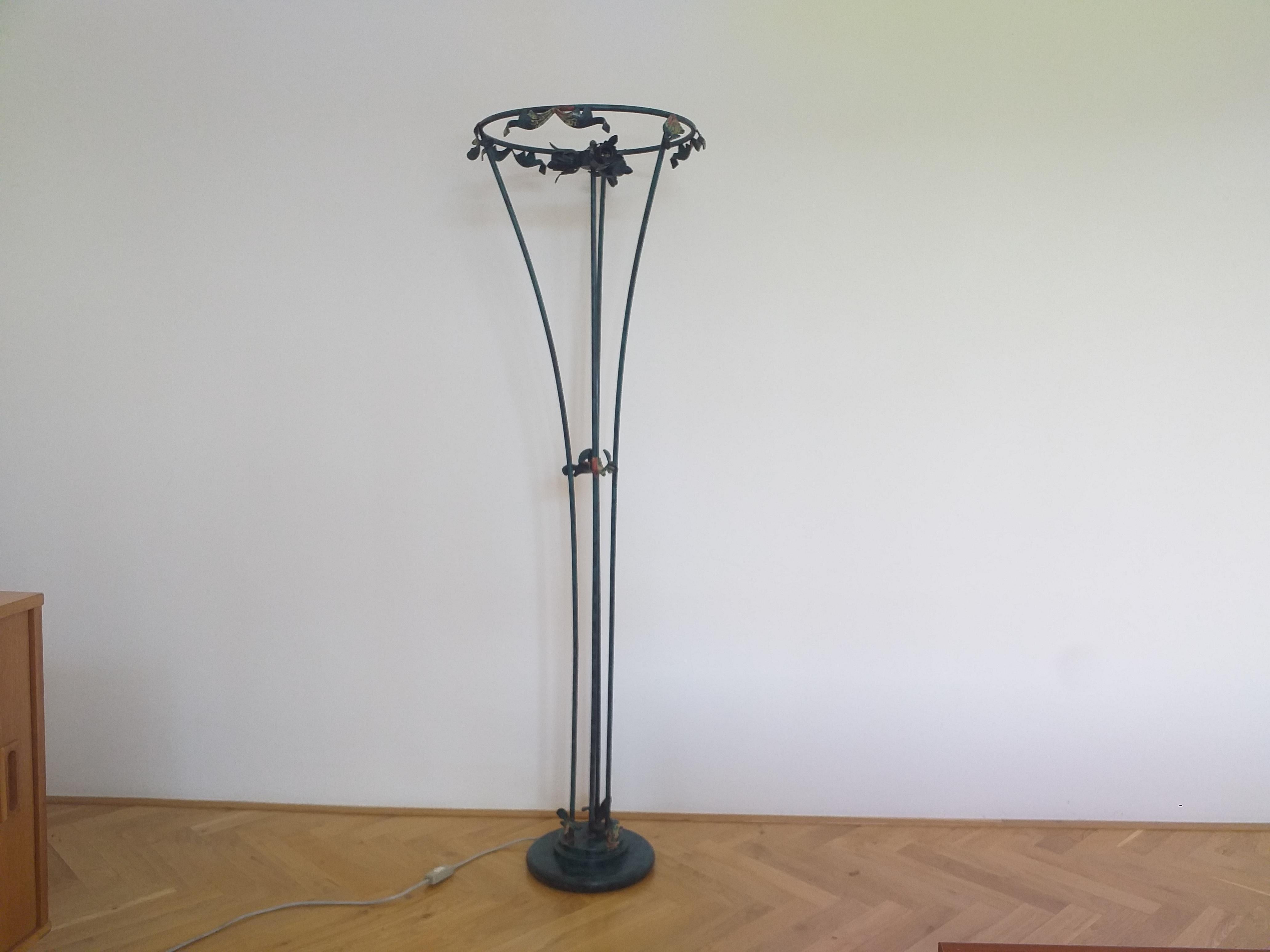 Vintage Floor Lamp in Art Nouveau Style, 1950s For Sale 1