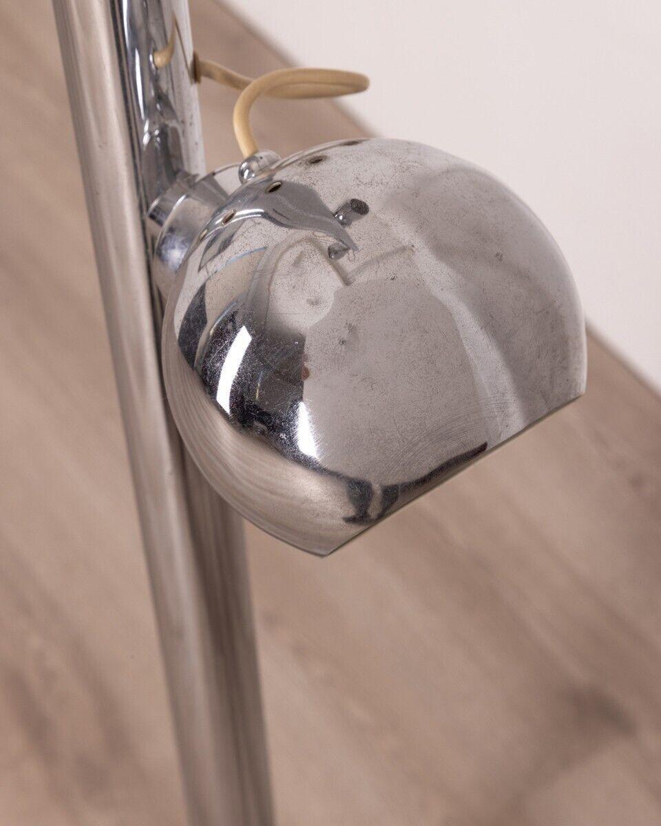 Vintage Floor Lamp in Chromed Steel by Goffredo Reggiani for Reggiani In Good Condition For Sale In None, IT