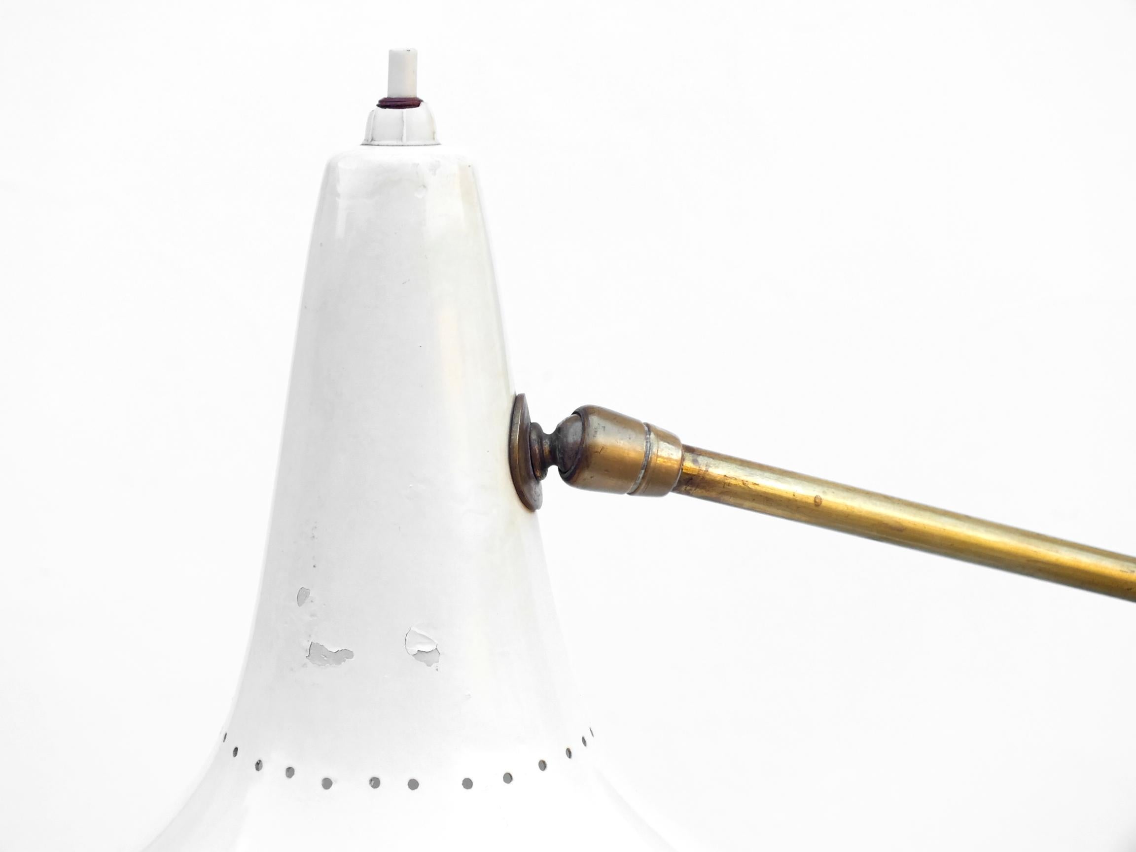Dreiarmige Vintage-Stehlampe aus Alluminiummarmor von Stilnovo, 1950 (Mitte des 20. Jahrhunderts) im Angebot