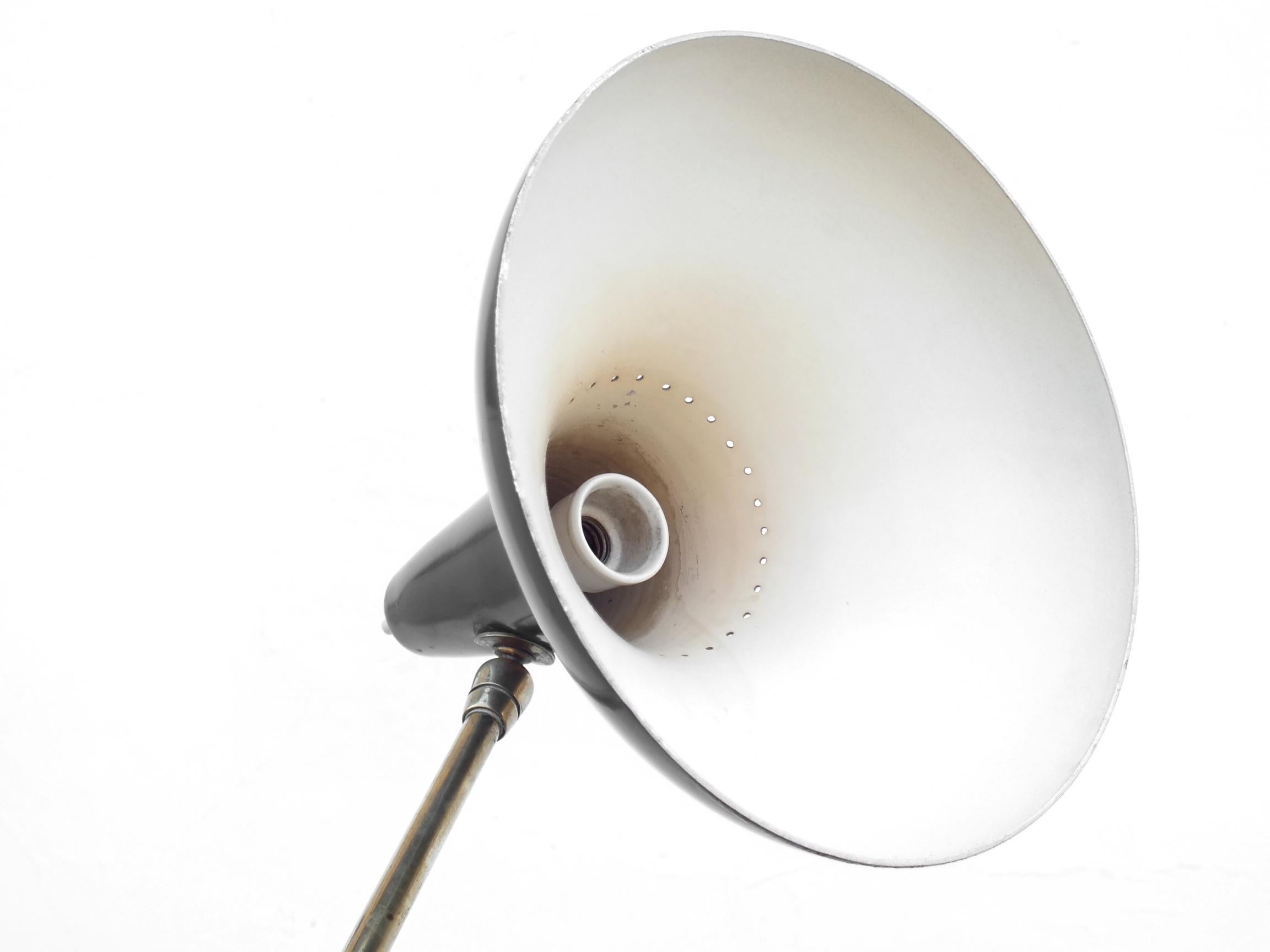 Dreiarmige Vintage-Stehlampe aus Alluminiummarmor von Stilnovo, 1950 im Angebot 2