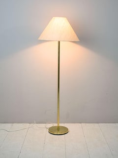Vintage Floor Lamp with Gold Base